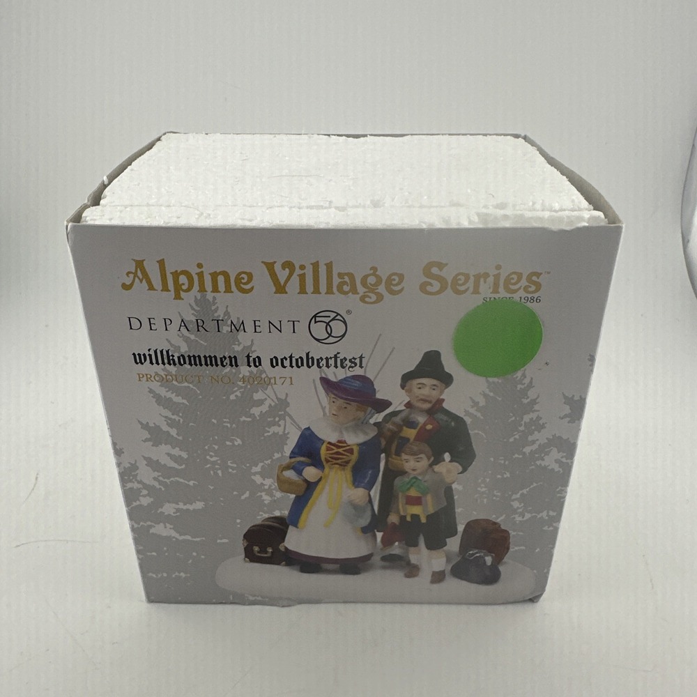 Dept 56 Willkommen to Octoberfest Figure Alpine Village Series 4020171 MIB